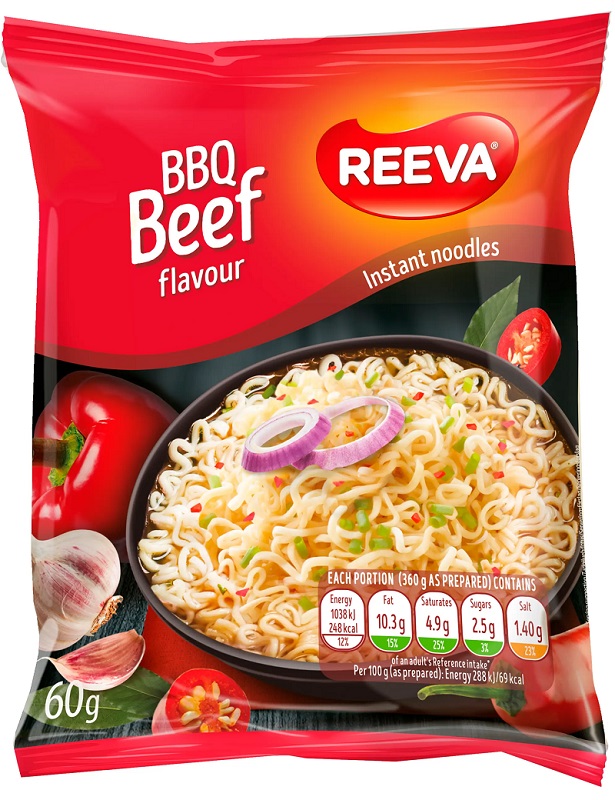 Reeva BBQ- Naudanlihanmakuinen nuudeli 60g